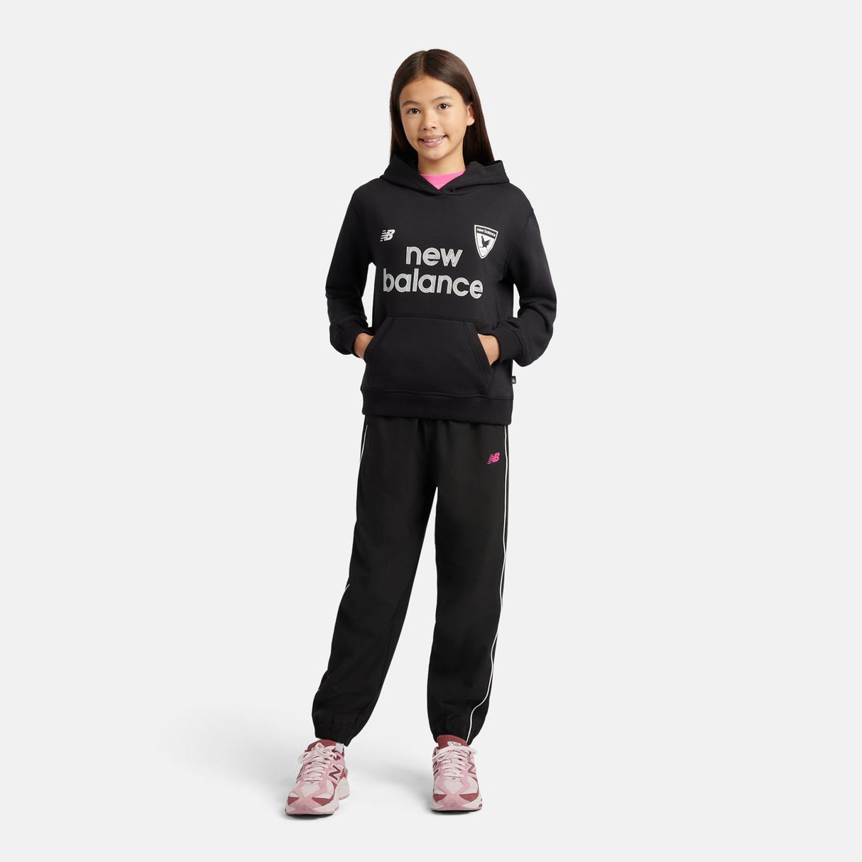 New Balance Girls' 1906 Football French Terry Hoodie-7