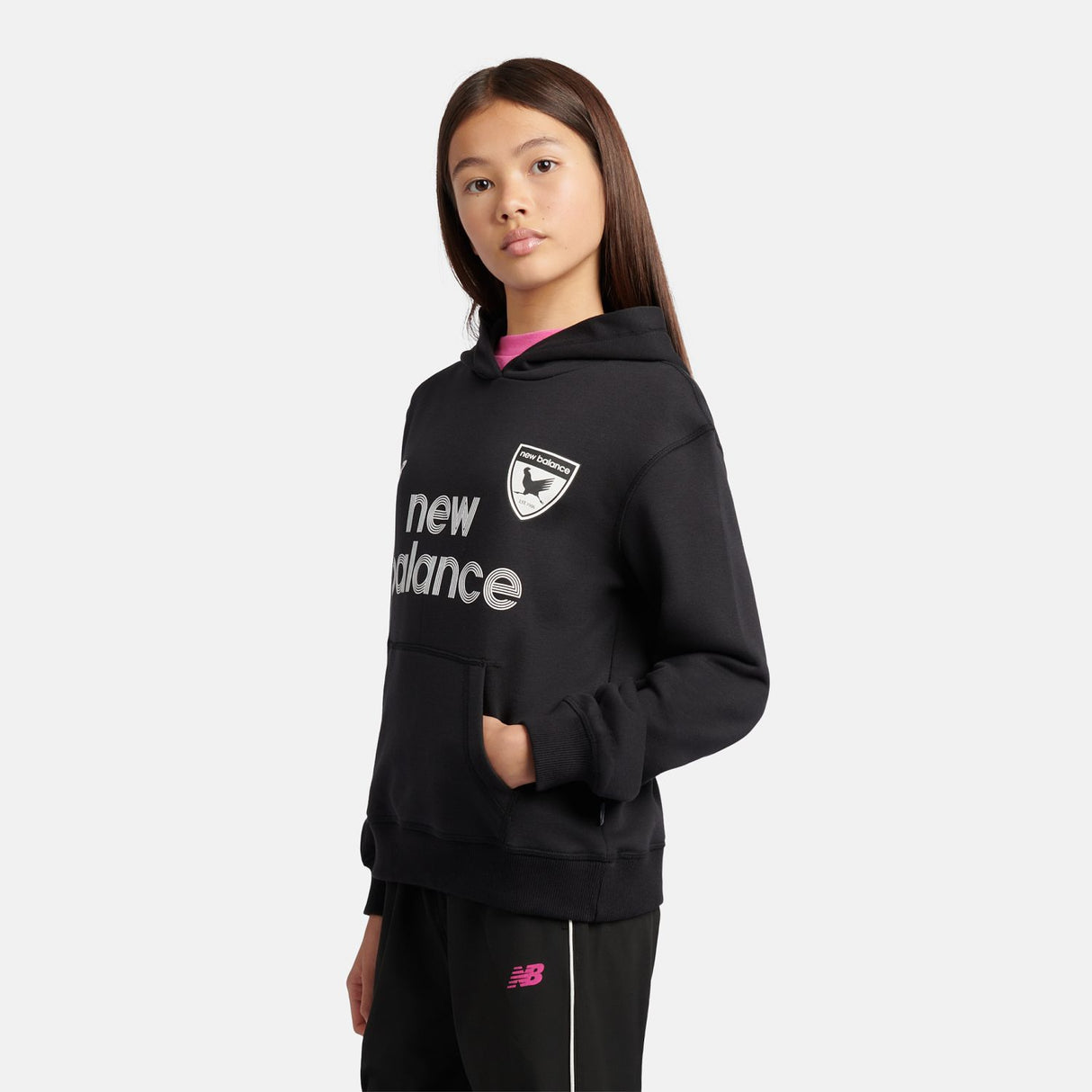 New Balance Girls' 1906 Football French Terry Hoodie-3