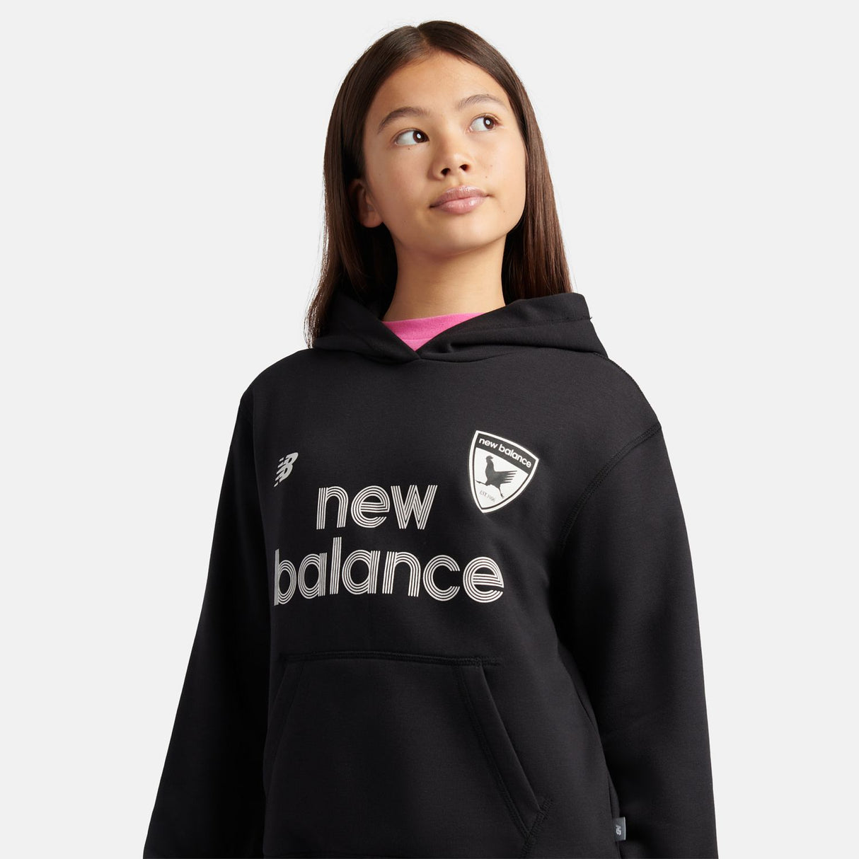 New Balance Girls' 1906 Football French Terry Hoodie-4