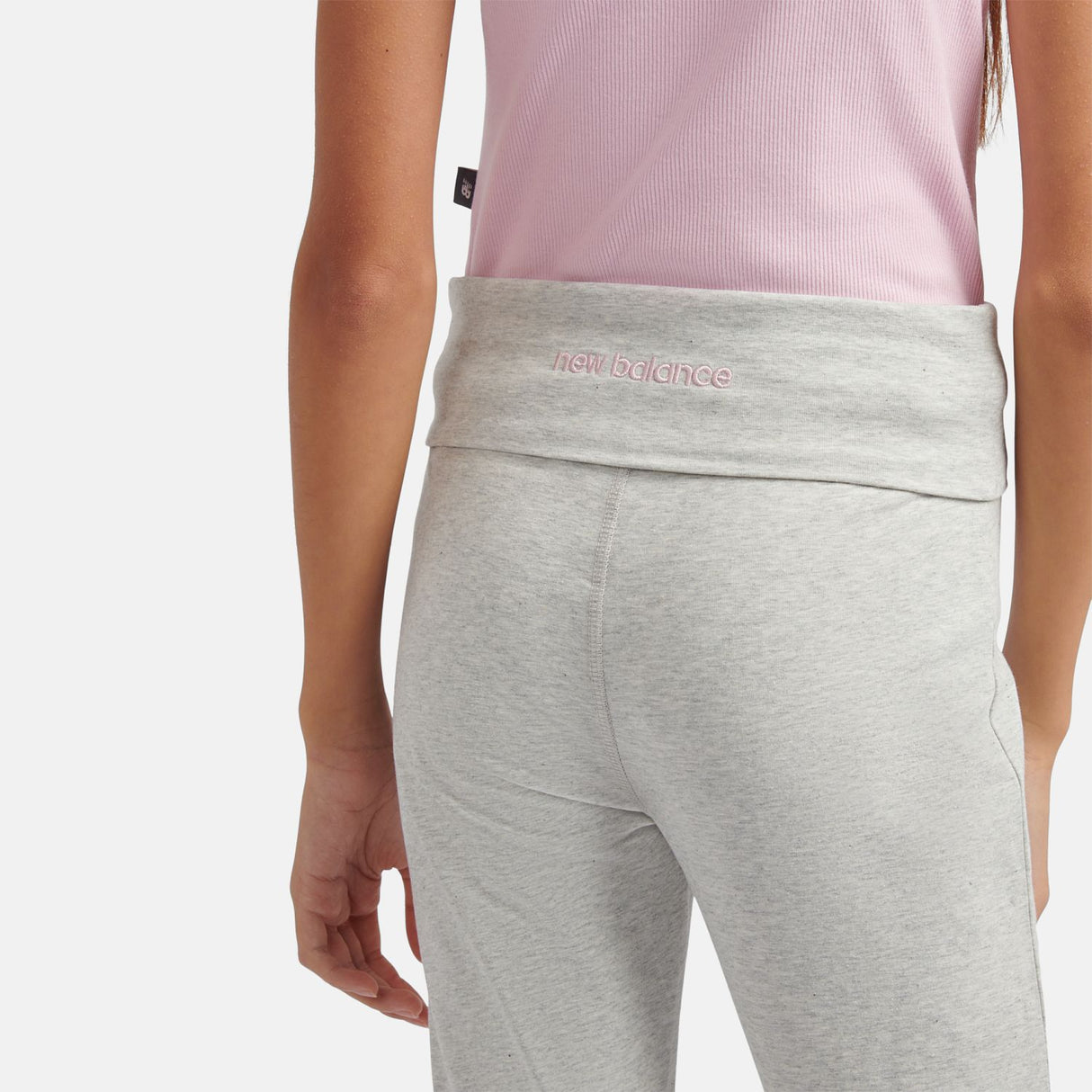 New Balance Girls' Roll Down Flare Leggings-5
