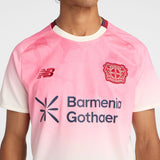 New Balance Men's Bayer 04 Away Short Sleeve Soccer Jersey-7