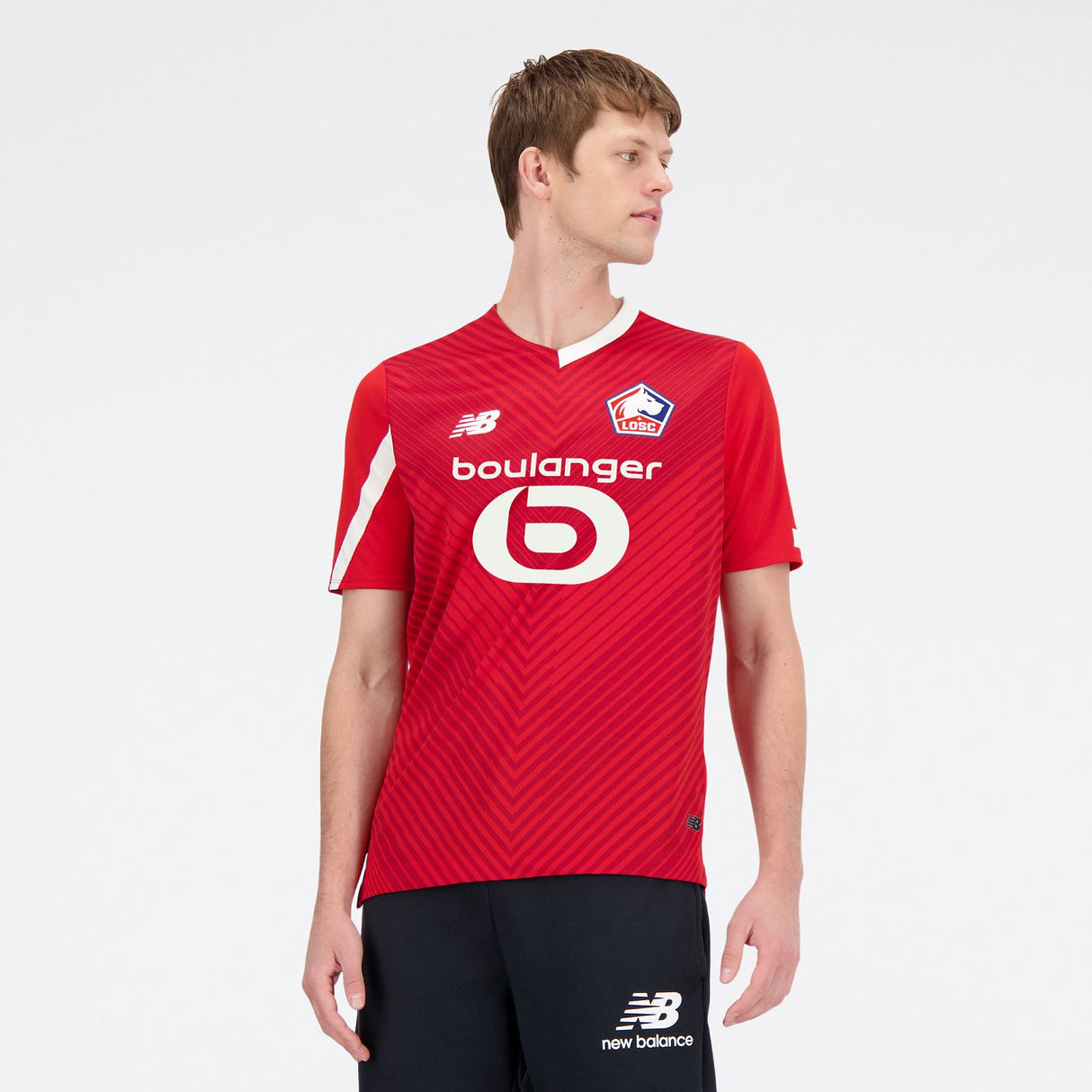 New Balance Men's Lille LOSC Home Short Sleeve Soccer Jersey-5