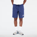New Balance Men's Essentials Stacked Logo French Terry Shorts-1