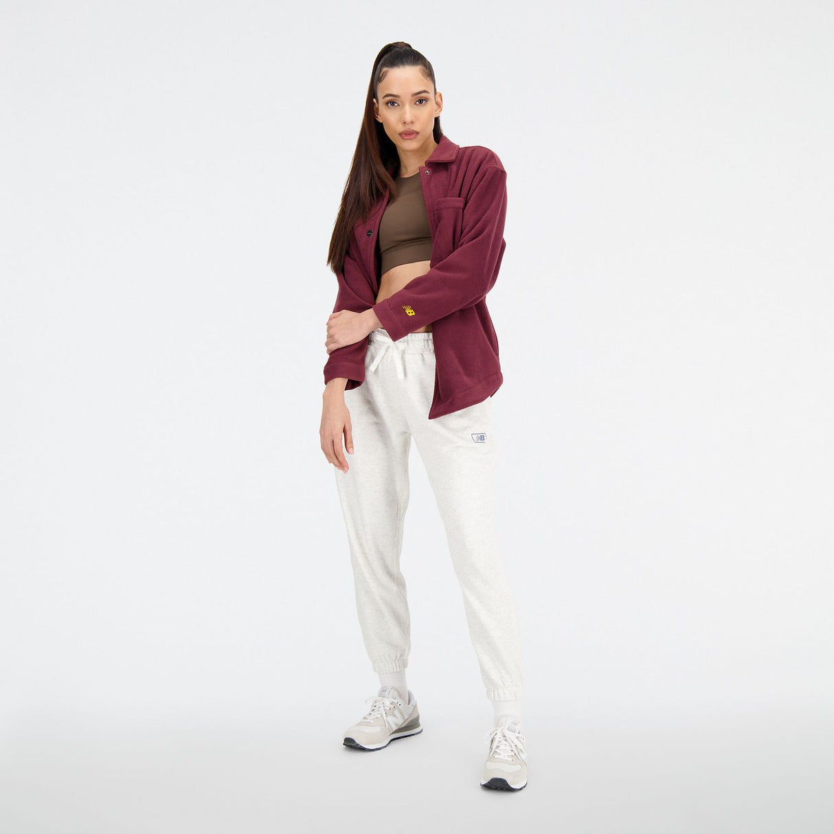 New Balance Women's Athletics Polarfleece Shacket-2