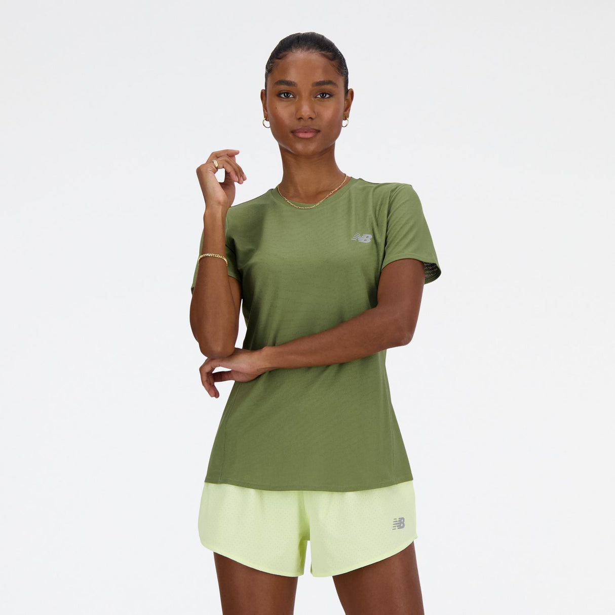 New Balance Women's Jacquard Slim T-Shirt-2