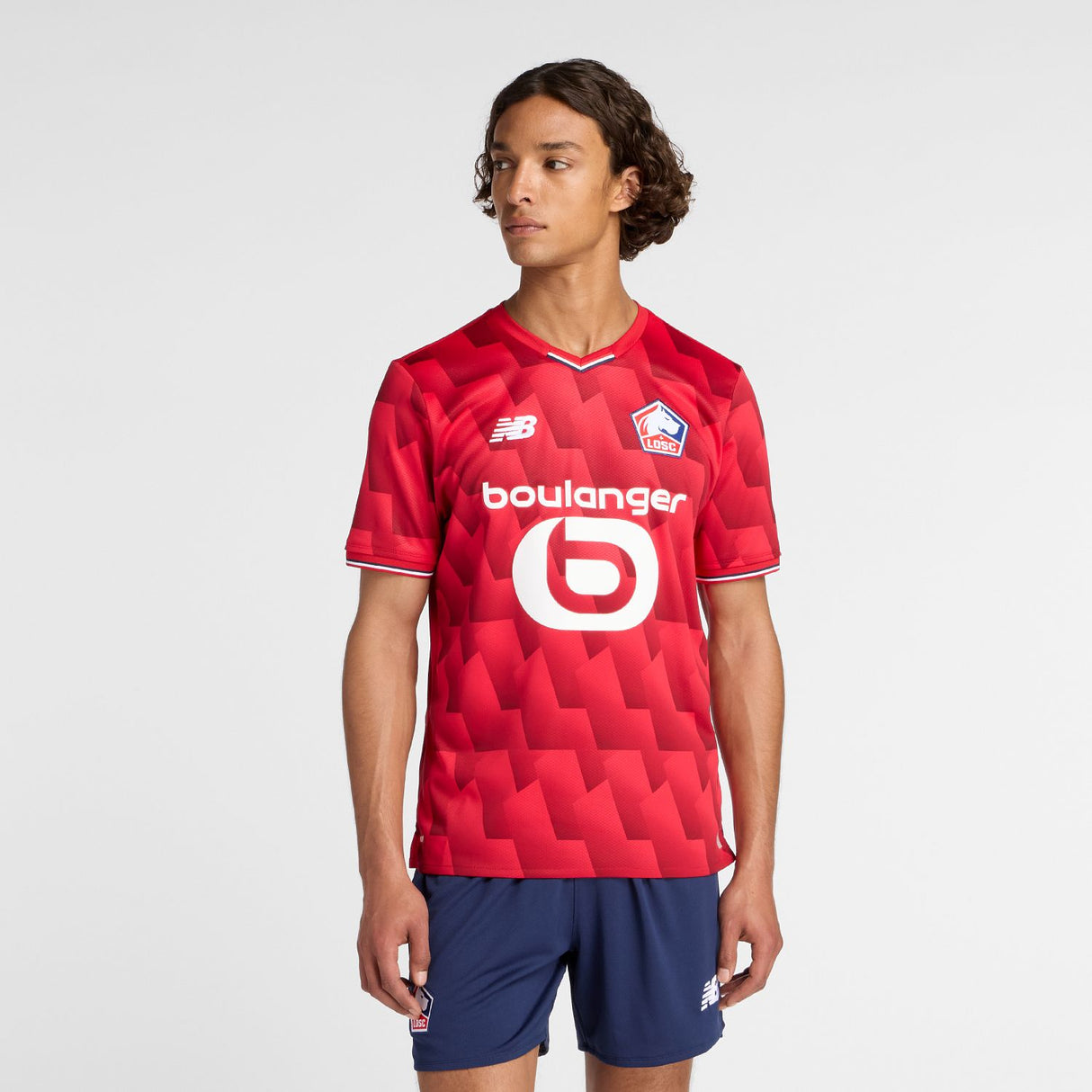 New Balance Men's Lille LOSC Home Short Sleeve Soccer Jersey-2