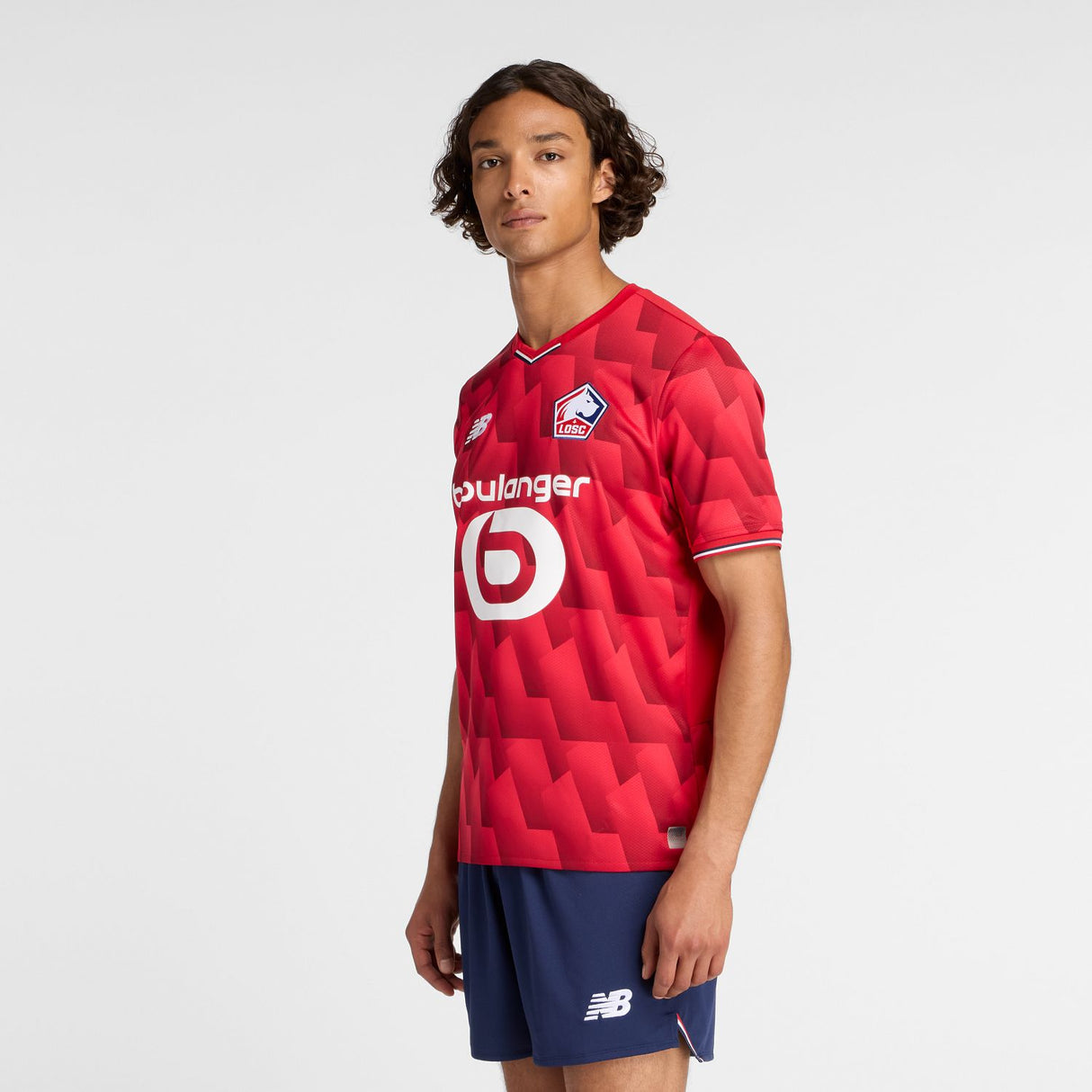 New Balance Men's Lille LOSC Home Short Sleeve Soccer Jersey-3