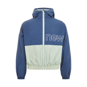 New Balance Girls' Athletics Woven Mesh Lined Wind Cheater Jacket-1
