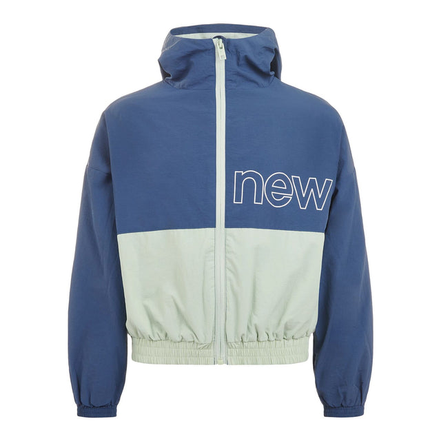 New Balance Girls' Athletics Woven Mesh Lined Wind Cheater Jacket-1