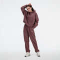 New Balance Women's Linear Heritage Brushed Back Fleece Sweatpants-1