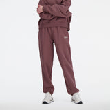 New Balance Women's Linear Heritage Brushed Back Fleece Sweatpants-2