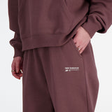 New Balance Women's Linear Heritage Brushed Back Fleece Sweatpants-6