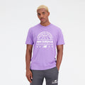 New Balance Men's Hoops Cotton Jersey Short Sleeve T-shirt-1