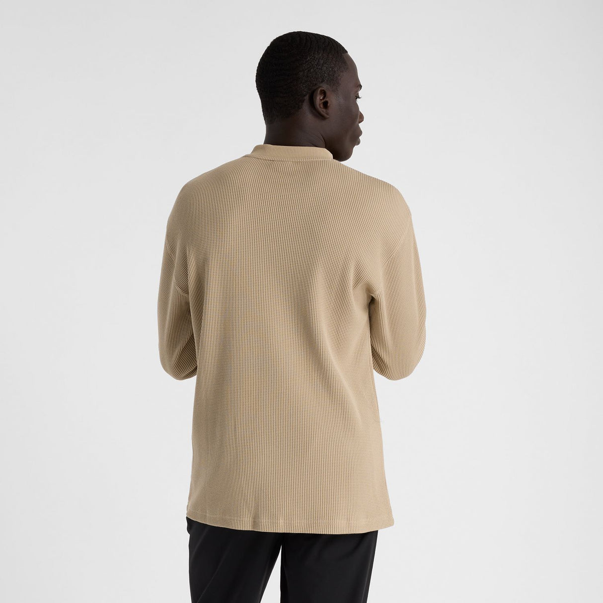 New Balance Men's Waffle Knit Long Sleeve Henley-3