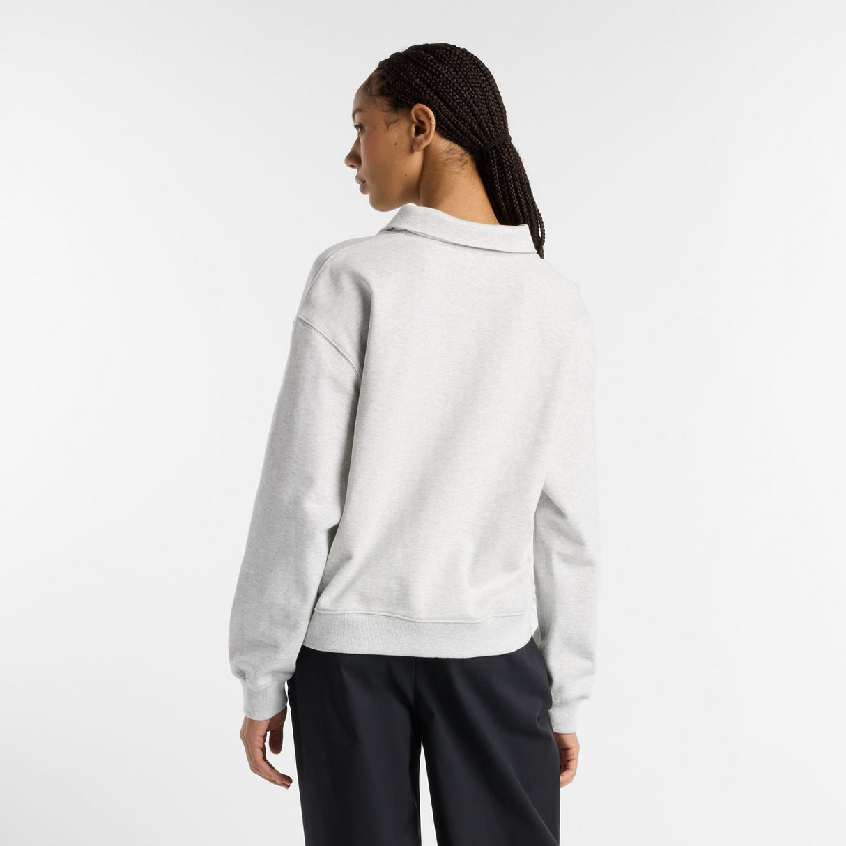New Balance Women's French Terry Polo Sweatshirt-3