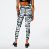 New Balance Women's Shape Shield 7/8 High Rise Printed Pocket Tights-2