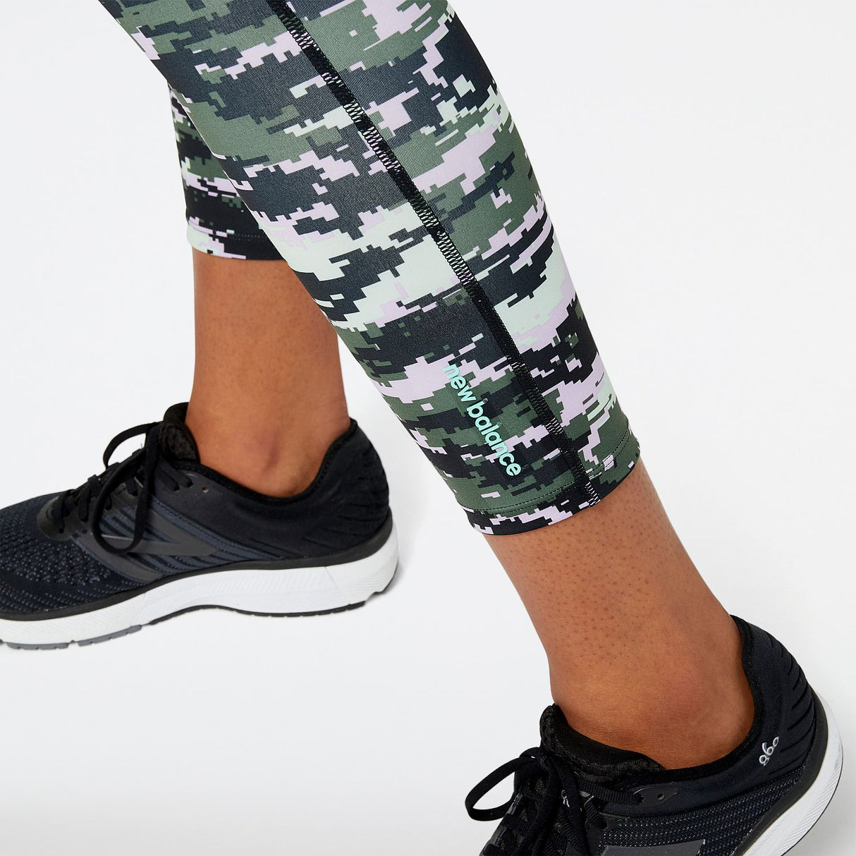 New Balance Women's Shape Shield 7/8 High Rise Printed Pocket Tights-4