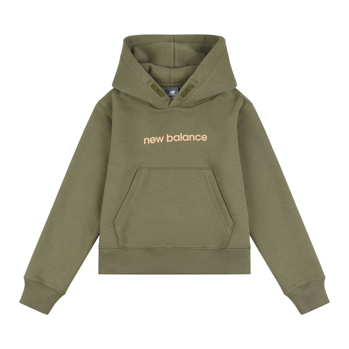 New Balance Girls' Brush Back Floral Sneaker Back Graphic Hoodie-1