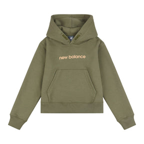 New Balance Girls' Brush Back Floral Sneaker Back Graphic Hoodie-1
