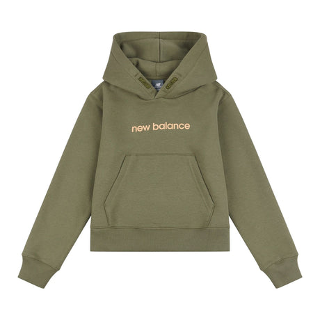 New Balance Girls' Brush Back Floral Sneaker Back Graphic Hoodie-1