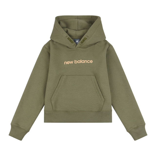 New Balance Girls' Brush Back Floral Sneaker Back Graphic Hoodie-1