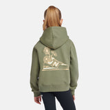 New Balance Girls' Brush Back Floral Sneaker Back Graphic Hoodie-9