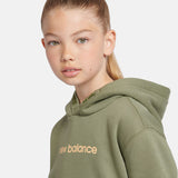 New Balance Girls' Brush Back Floral Sneaker Back Graphic Hoodie-10
