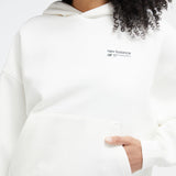 New Balance Women's Linear Heritage Brushed Back Fleece Hoodie-5