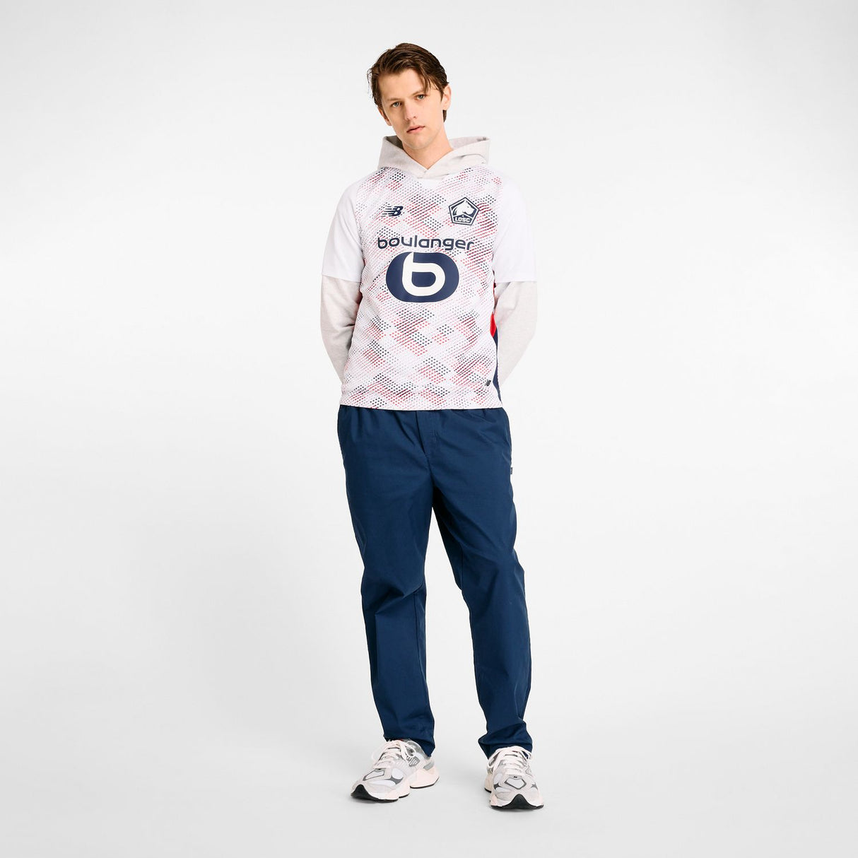 New Balance Men's Lille LOSC Away Short Sleeve Soccer Jersey-1