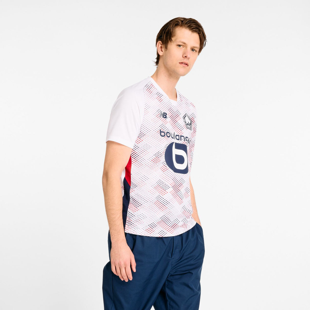 New Balance Men's Lille LOSC Away Short Sleeve Soccer Jersey-3