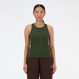 New Balance Women's Linear Heritage Rib Knit Racer Tank-1