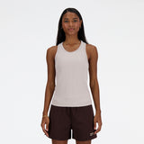 New Balance Women's Linear Heritage Rib Knit Racer Tank-1