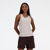 New Balance Women's Linear Heritage Rib Knit Racer Tank-12