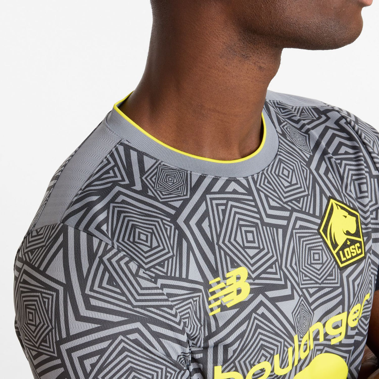 New Balance Men's Lille LOSC Third Short Sleeve Soccer Jersey-8