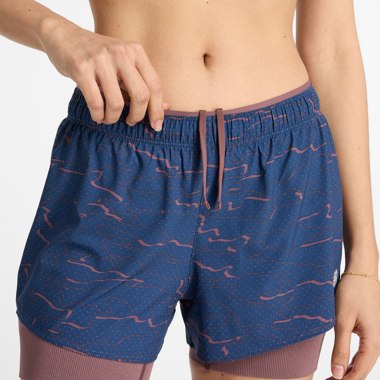 New Balance Women's RC Printed 2-in-1 Shorts 3-4