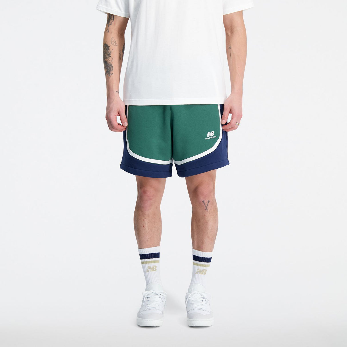New Balance Men's Hoops Fleece Shorts-1