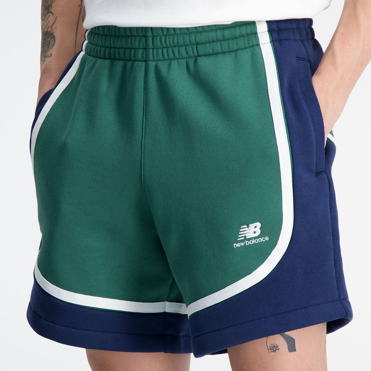 New Balance Men's Hoops Fleece Shorts-5