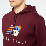 New Balance Men's Hoops Abstract Fleece Hoodie-4