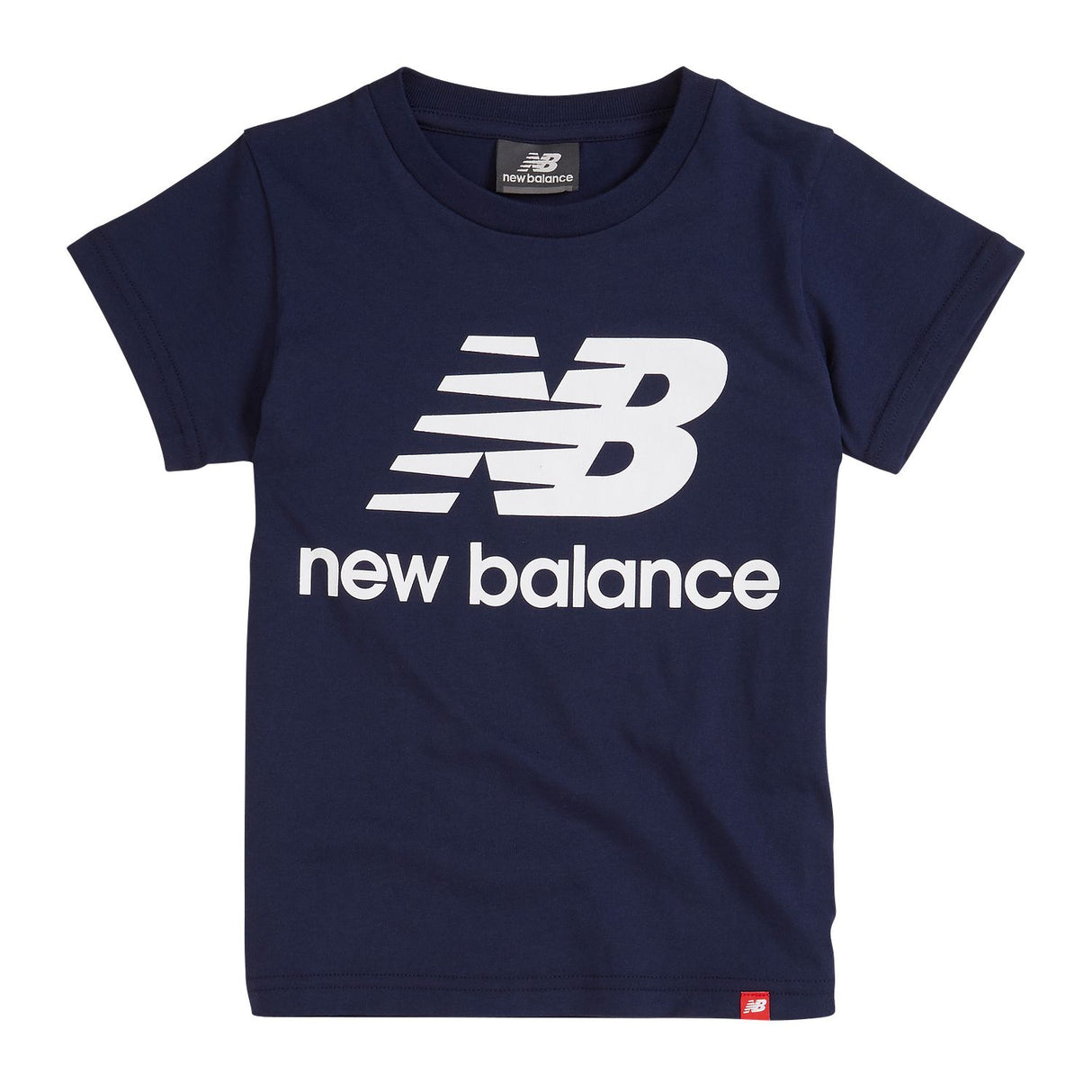 New Balance Boys' Essentials Stacked Logo Tee-1