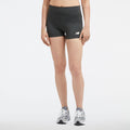 New Balance Women's Linear Heritage Fitted Shorts-1