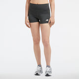 New Balance Women's Linear Heritage Fitted Shorts-1