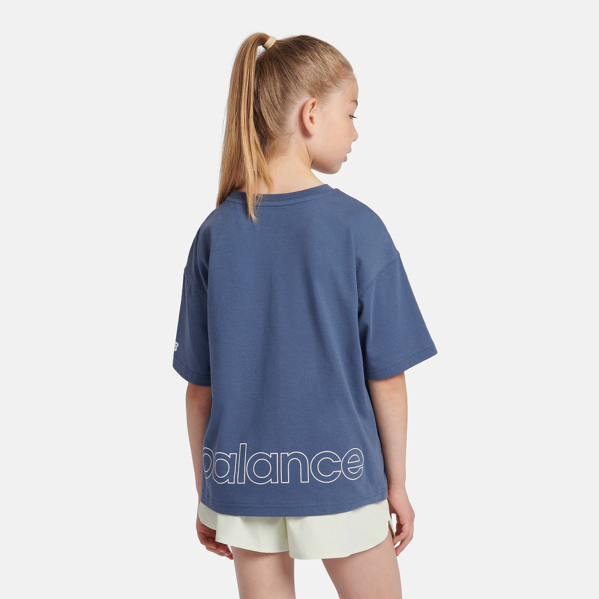 New Balance Girls' Athletics Jersey Logo T-Shirt-7