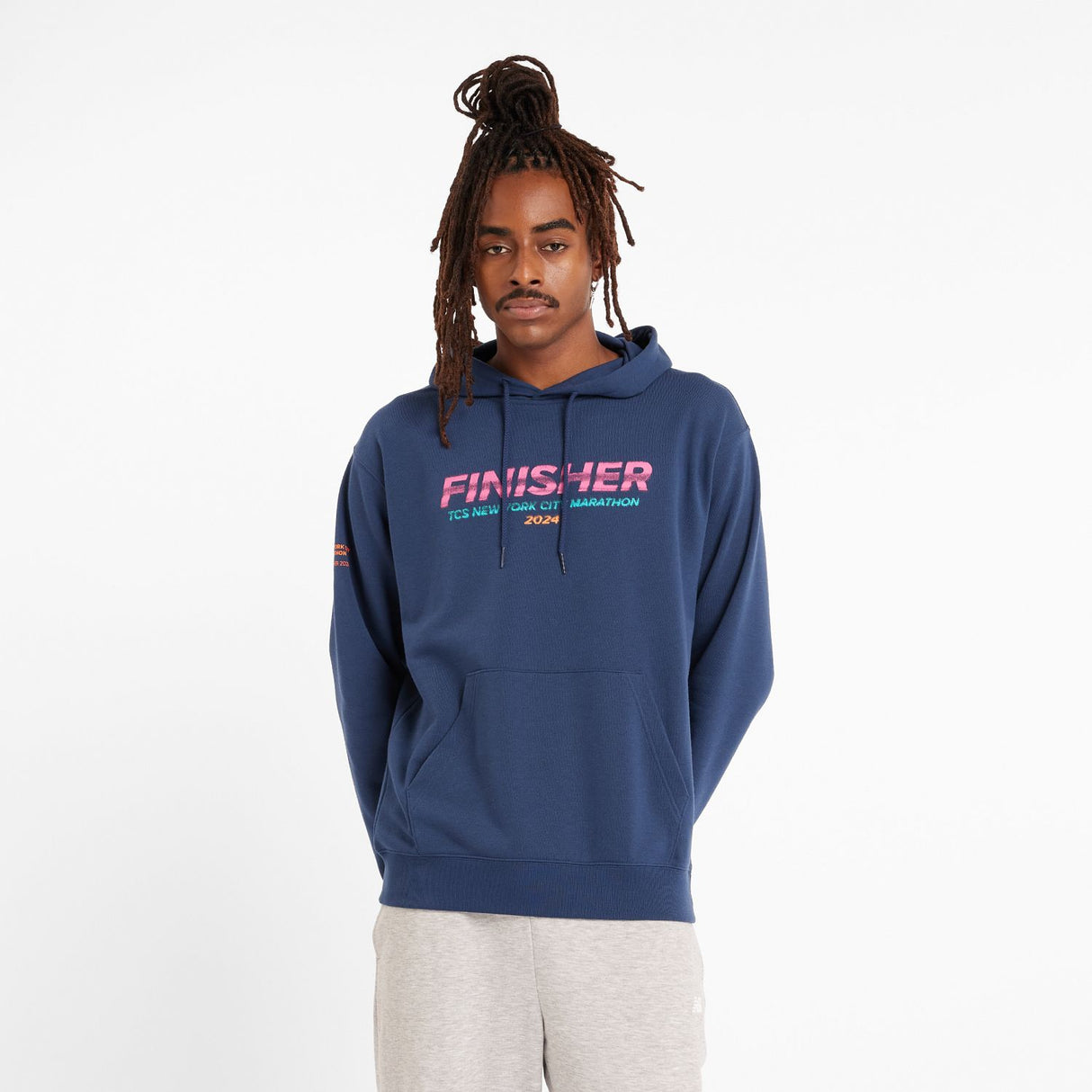 New Balance Men's NYC Marathon French Terry Finisher Hoodie-3