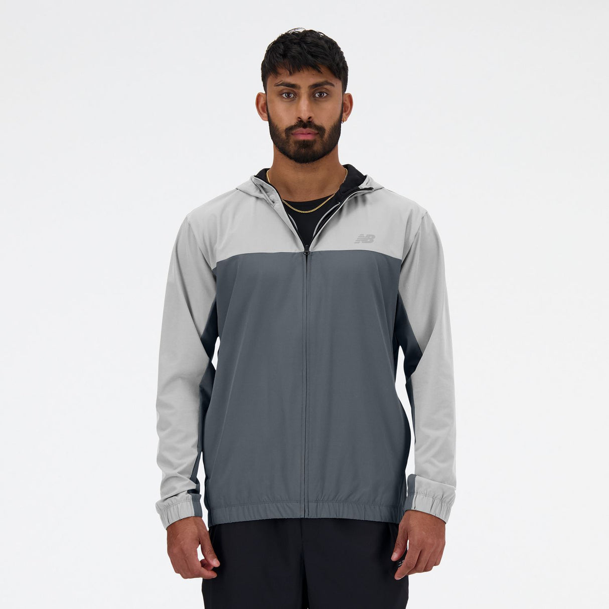 New Balance Men's Woven Full Zip Jacket-1