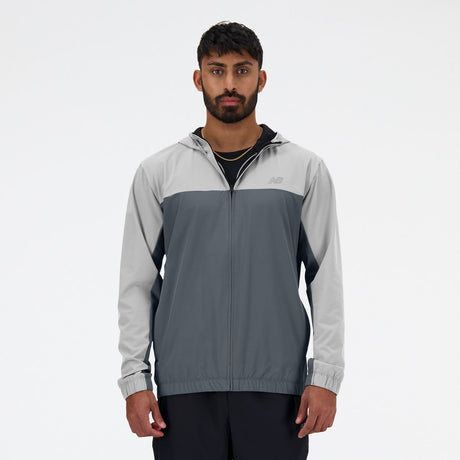 New Balance Men's Woven Full Zip Jacket-1