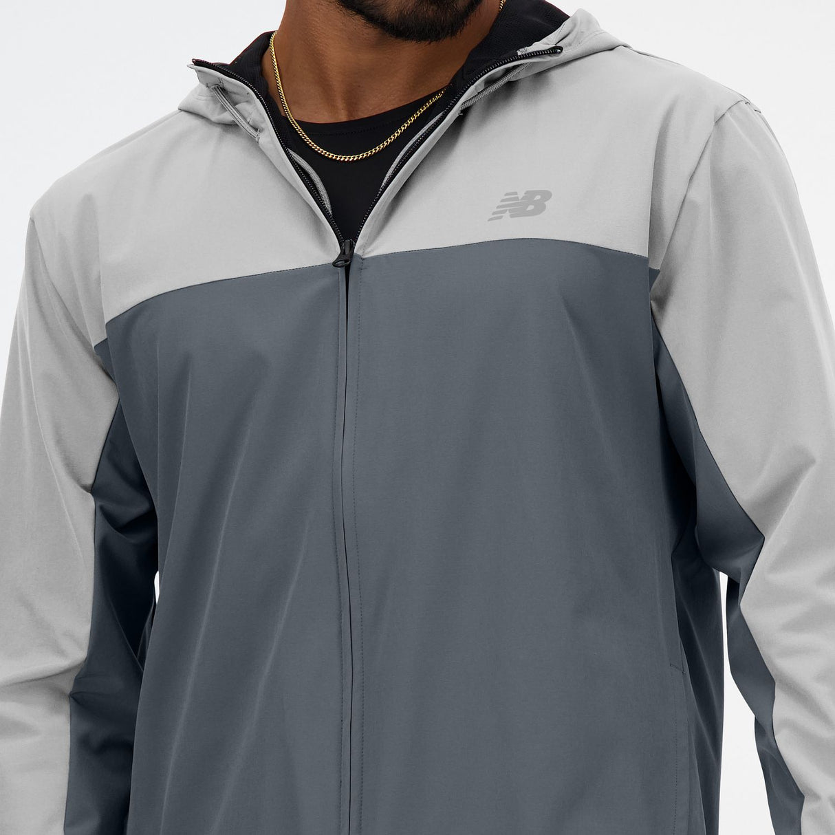 New Balance Men's Woven Full Zip Jacket-4