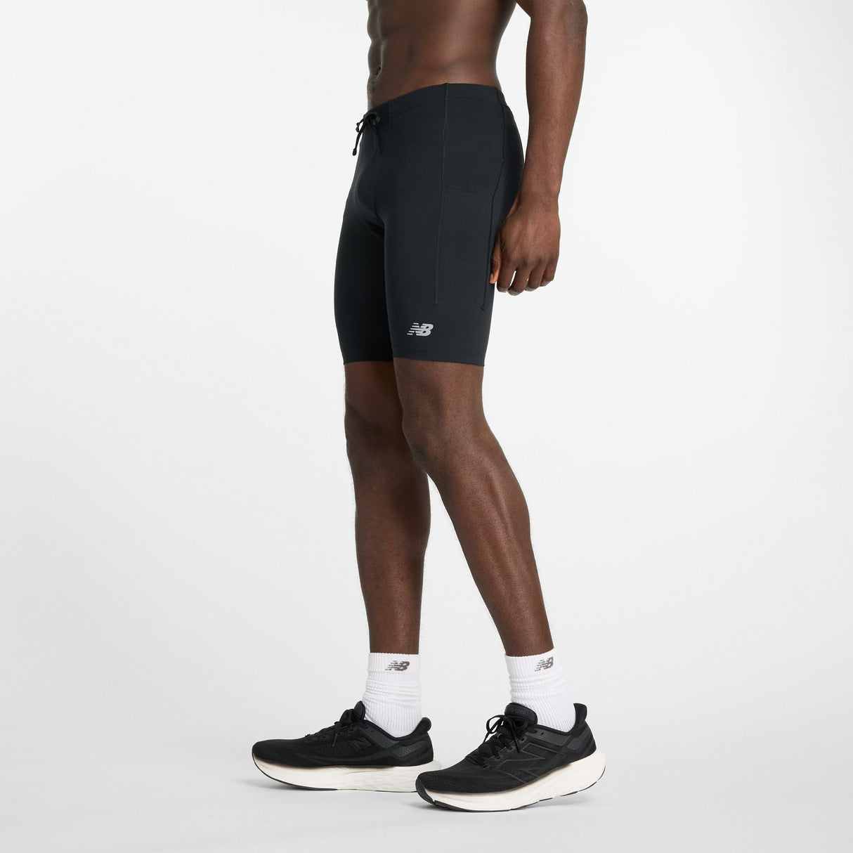 New Balance Men's Sleek Pocket Half Tights 9-4