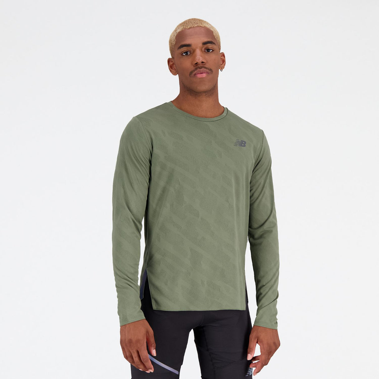 New Balance Men's Q Speed Jacquard Long Sleeve-1