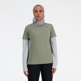 New Balance Women's Sport Essentials Heathertech T-Shirt-1