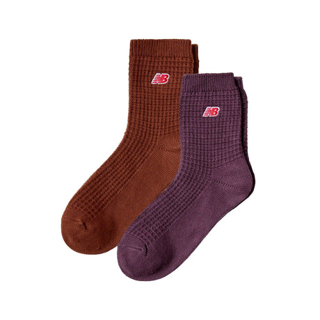 New Balance Waffle Knit Ankle Socks 2 Pack-2